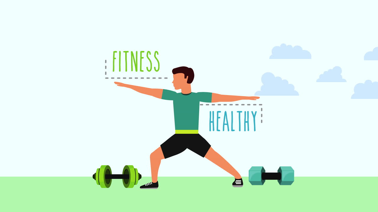 공원에서 건강한 생활 방식을 가진 운동 선수