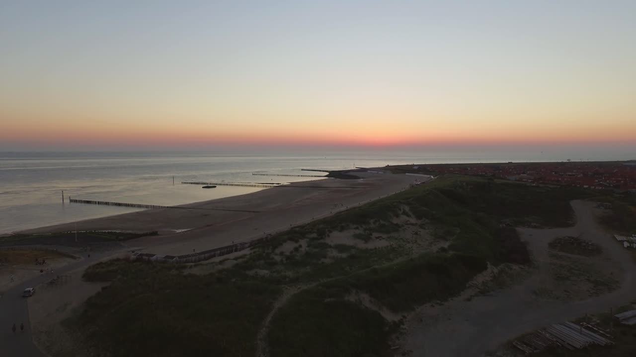 Coastal Landscape at Sunset