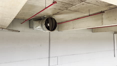 underground garage ventilation exhaust pipe with copy space