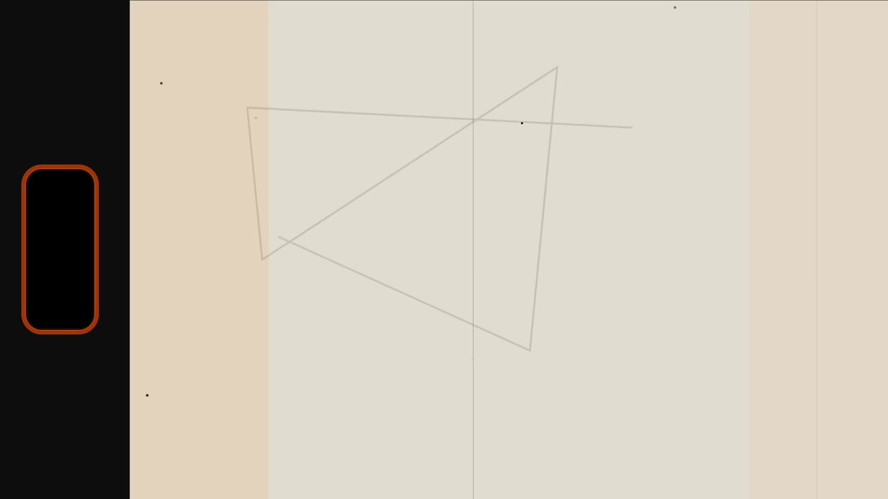 Abstract Geometric Line Animation on Vintage Film Background