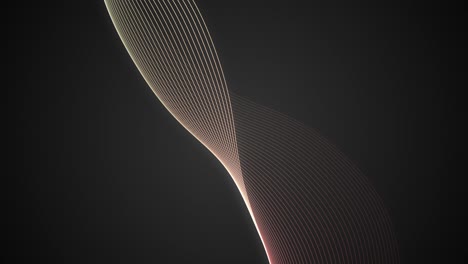 3d animated background of seamless lines curvy glowing stripes and waves abstract dynamic motion graphics gradient visual effects pattern colour black white