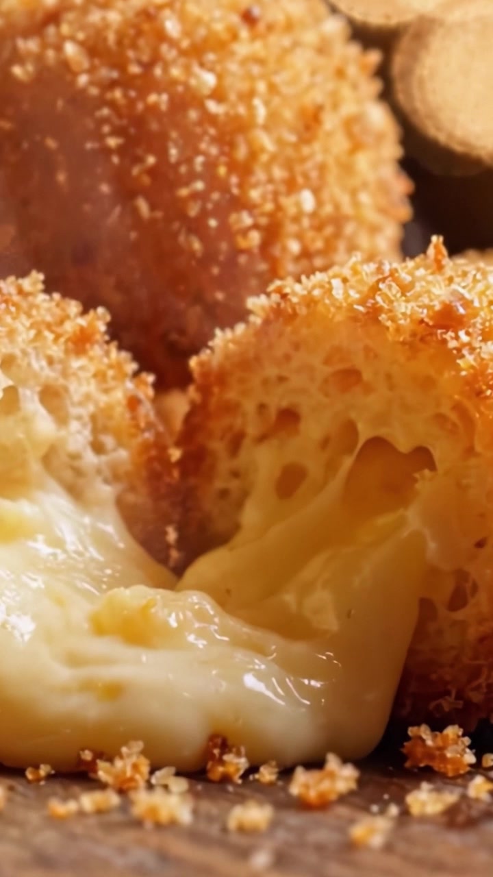 Squisita Delizia al Formaggio: Bocconcini Croccanti Dorati con un Cuore Filante e Appetitoso, Perfetti per uno Spuntino Goloso o per Intrattenere gli Amici