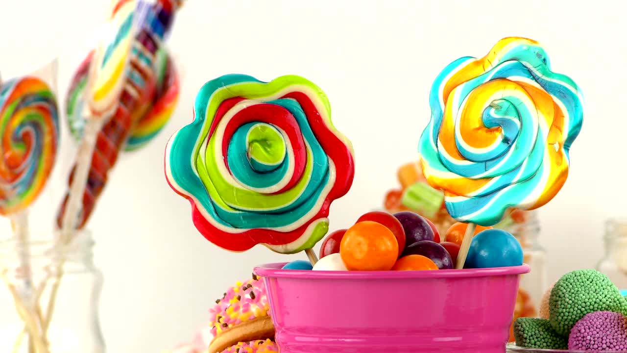 Candy Sweet Jelly Lolly e deliciosa sobremesa de açúcar