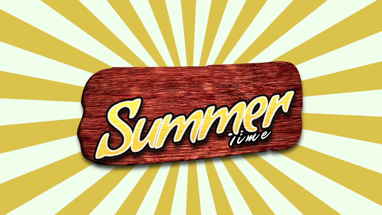 빨간색과 노란색 현기증이 있는 나무의 여름 시간