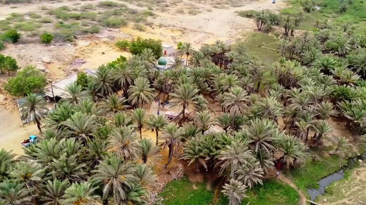 Drone Flyover of Chota Noorani Hills and Dhabeji Nature Landscape