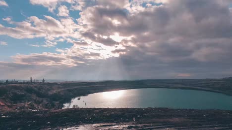 Time-Lapse-over-Sofia-with-sun-rays