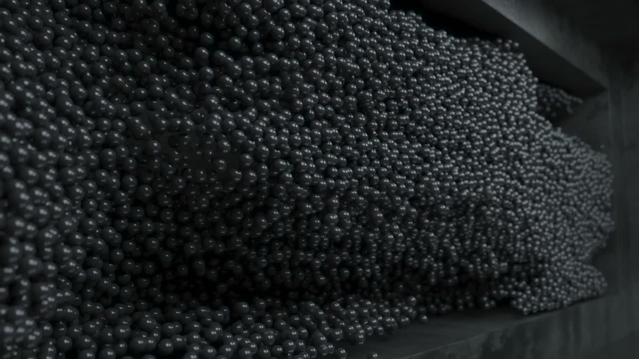 추상적인 반이는 구 모양의 디스플레이