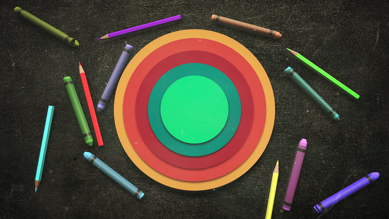 primer plano de fondo de niños con lápices de colores 2