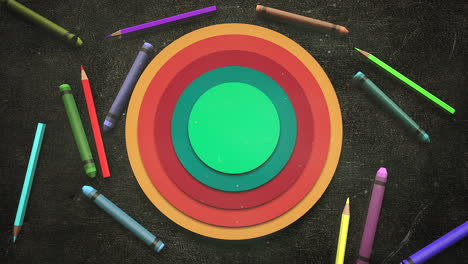 primer plano de fondo de niños con lápices de colores 2