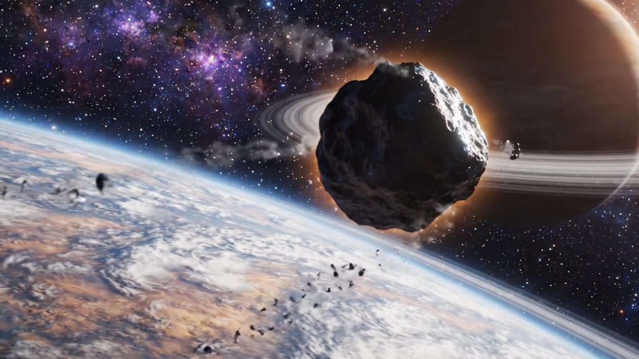 Un Viaggio Attraverso il Cosmo: Paesaggi Cosmici Mozzafiato con Pianeti Maestosi, Anelli e Corpi Celesti nello Spazio Profondo