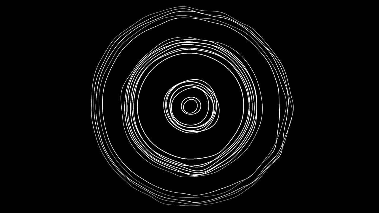 추상적인 검은색과 색의 원형 패턴