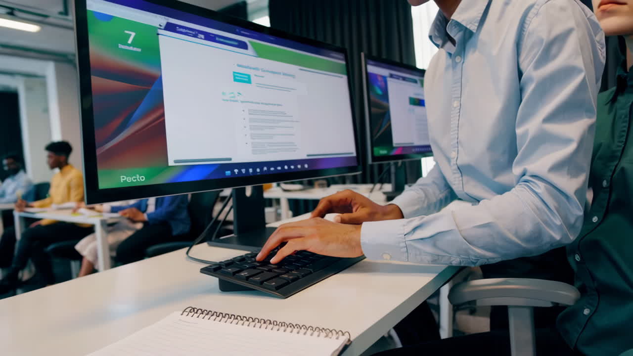 Business Training Session in a Modern Classroom