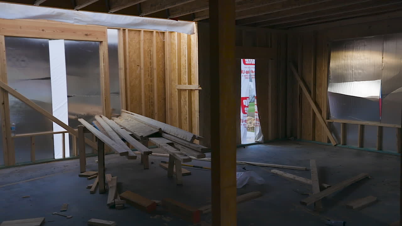 신축 주택 - 낮은 층 주변 패닝