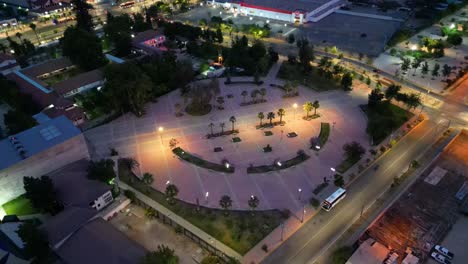 main square of a commune of santiago de chile