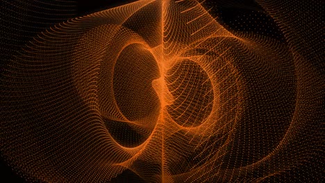 patrón de forma de punto de color naranja animación gráficos de movimiento