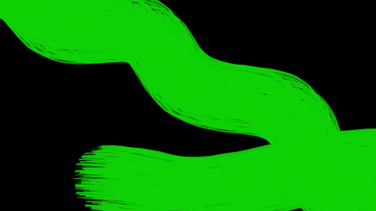 Transizione Animata con Pennellata di Pittura Verde
