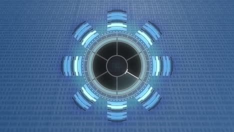 Animation of scope scanning over binary coding