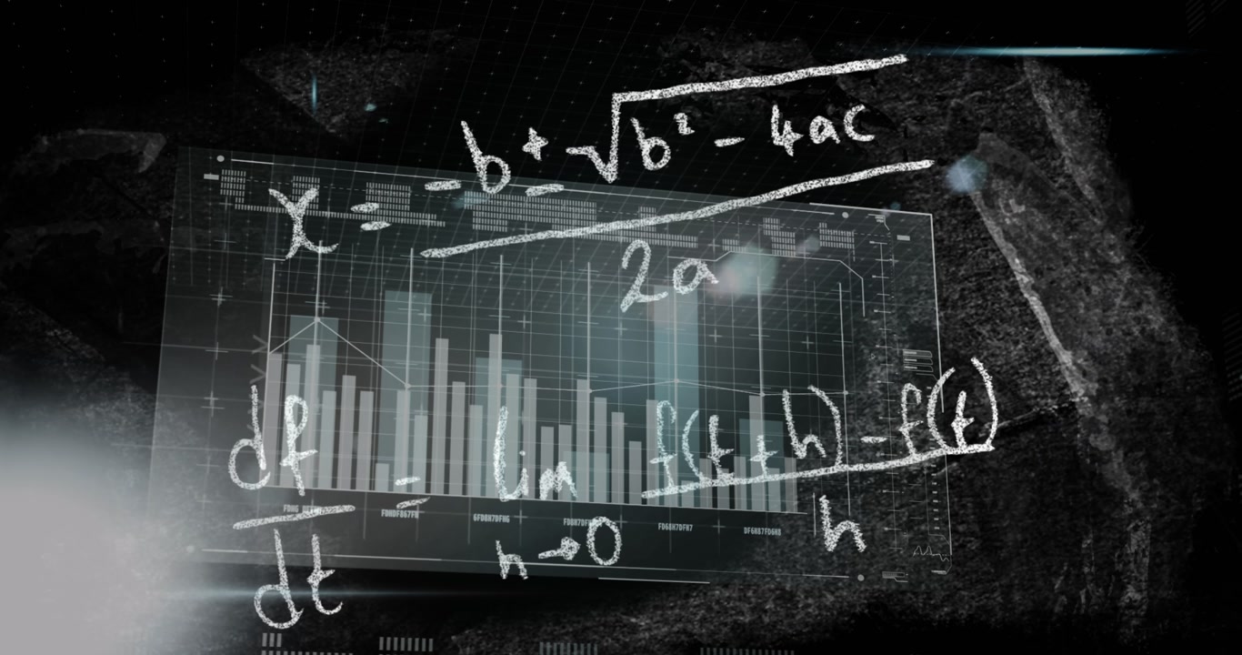 Animation of mathematical equations and data processing