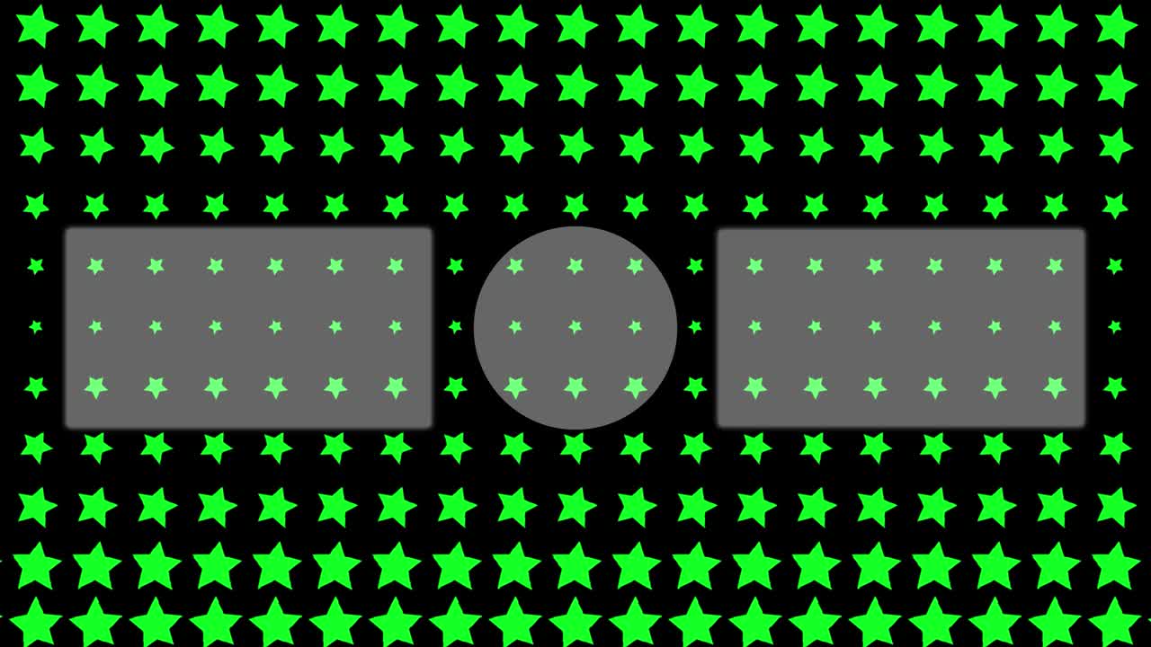 tarjeta de final de onda de estrella pantalla de final de gráficos de movimiento