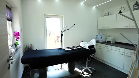 bright and modern spa treatment room with relaxing ambiance for skincare services