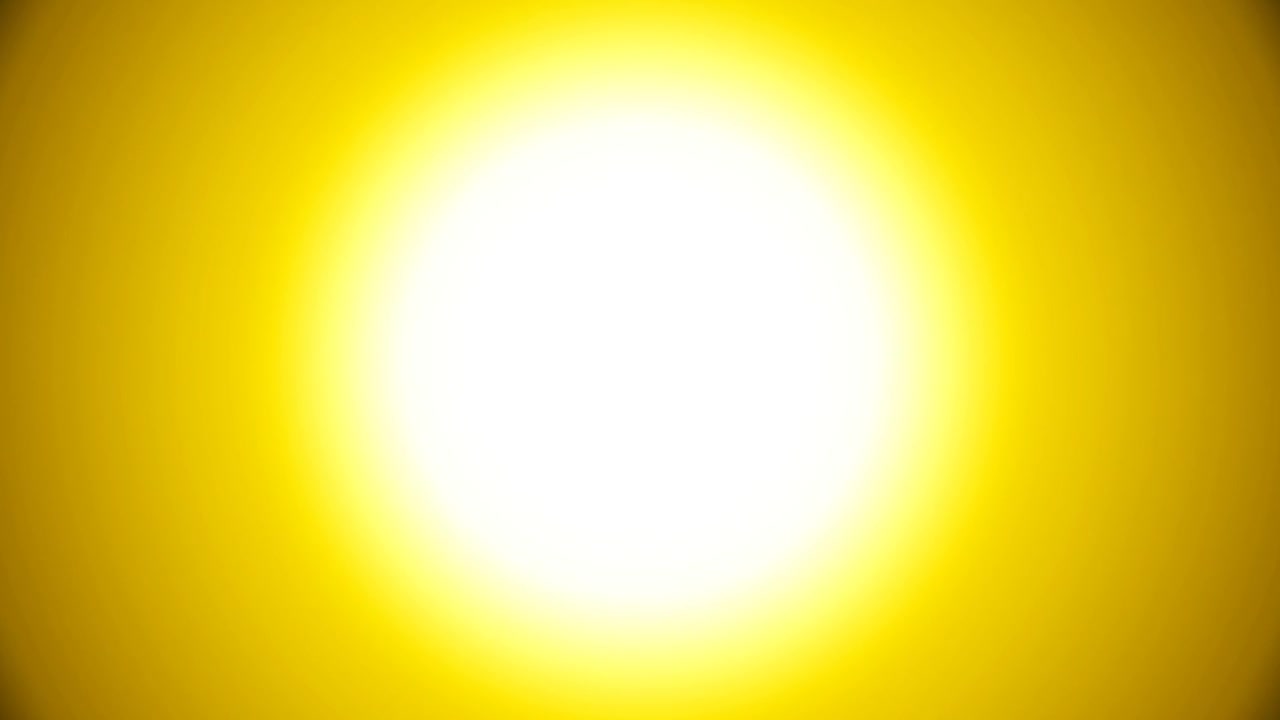 Bright Yellow Light Expanding and Filling the Frame