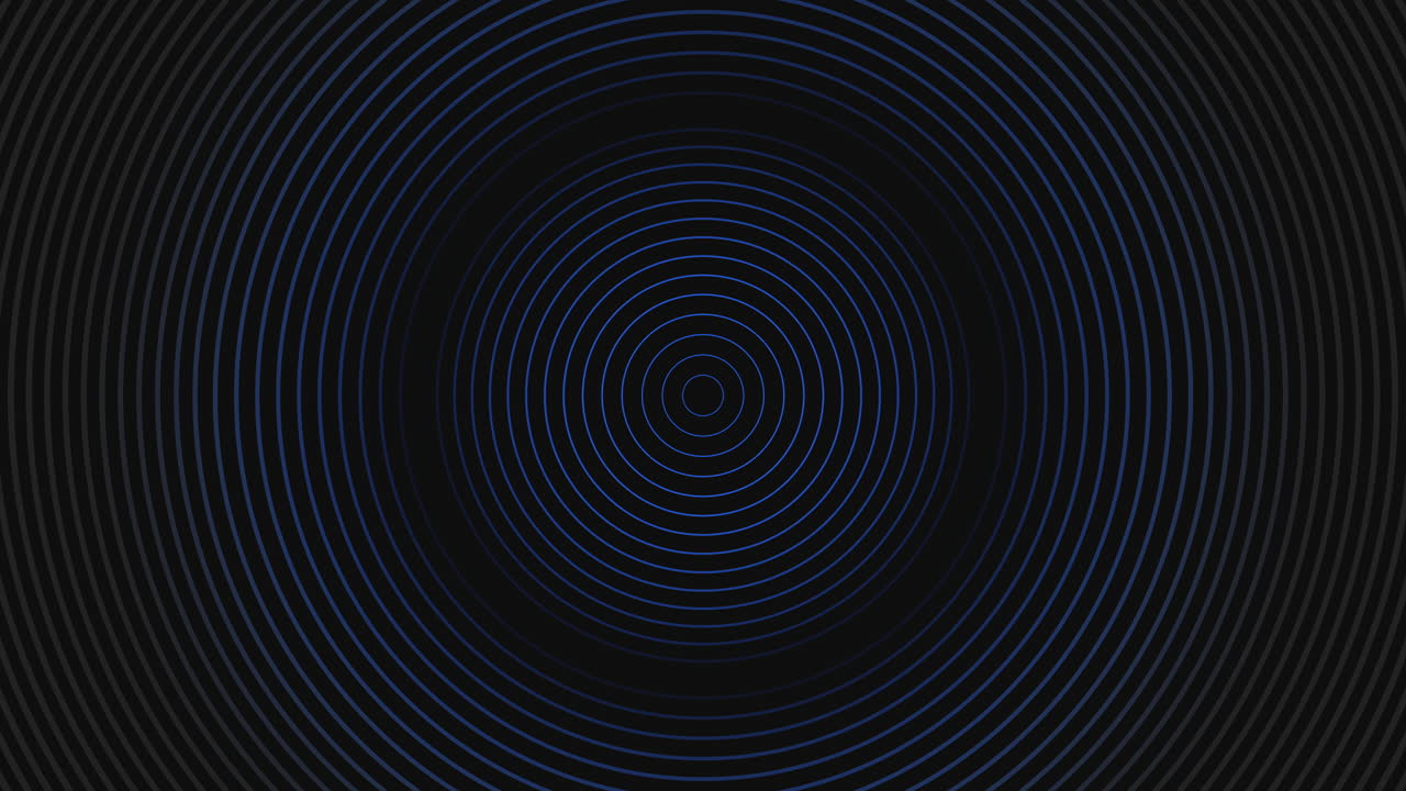 Dynamic blue spiral pattern on black background