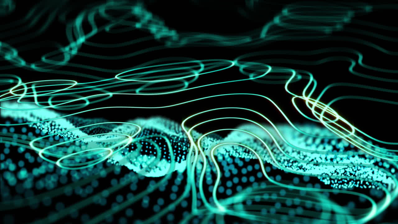 Animation of data processing over network of connections