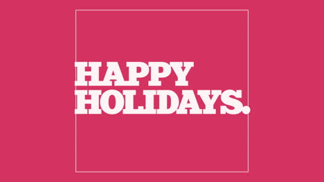 Bold-and-festive-Happy-Holidays-on-vibrant-pink