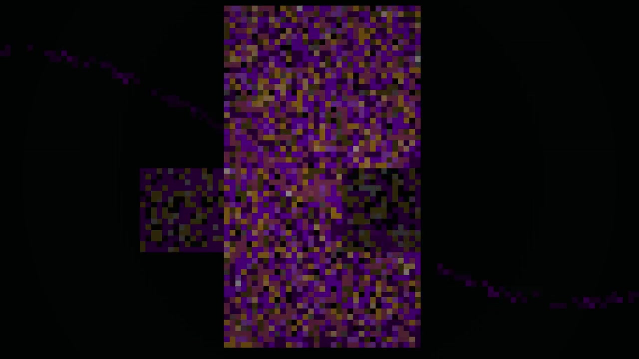 Abstract Digital Pixel Glitch Pattern with Moving Lines