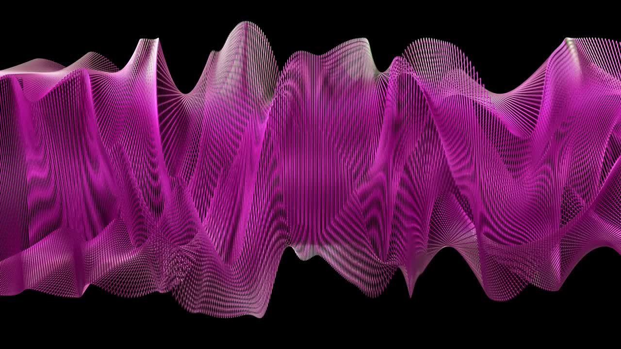 4K Abstract Undulating Geometry.