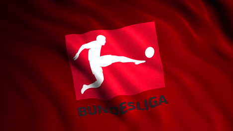 bundesliga logo on a red flag