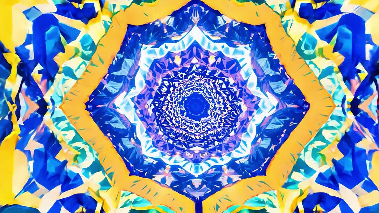 추상적인 기하학적 프랙탈 패턴