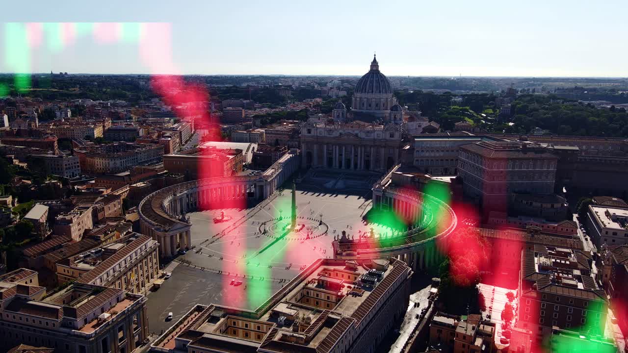 Soft sunrise over Saint Peter dome, western rule based civilizational order