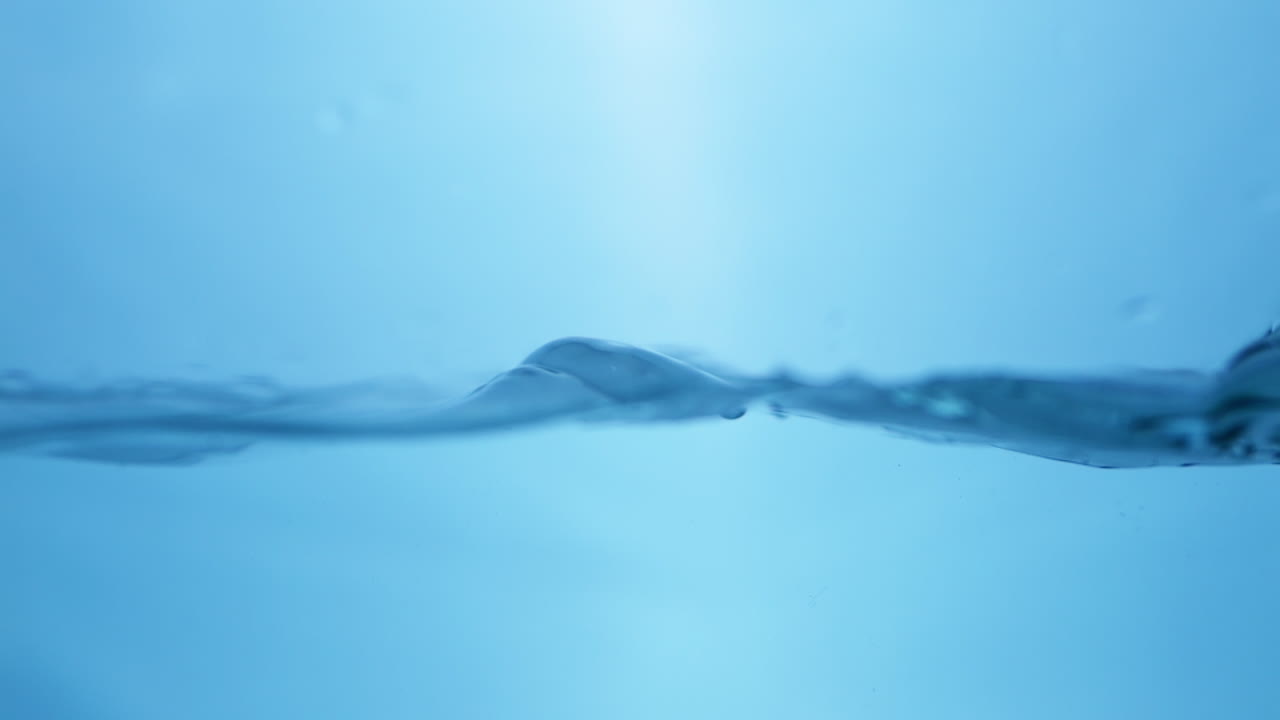 상쾌한 파란 파도