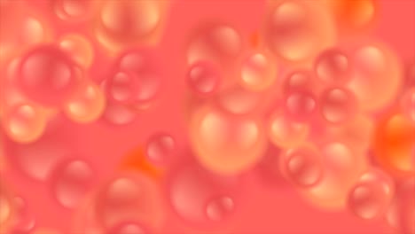living coral abstract blurred balls video animation