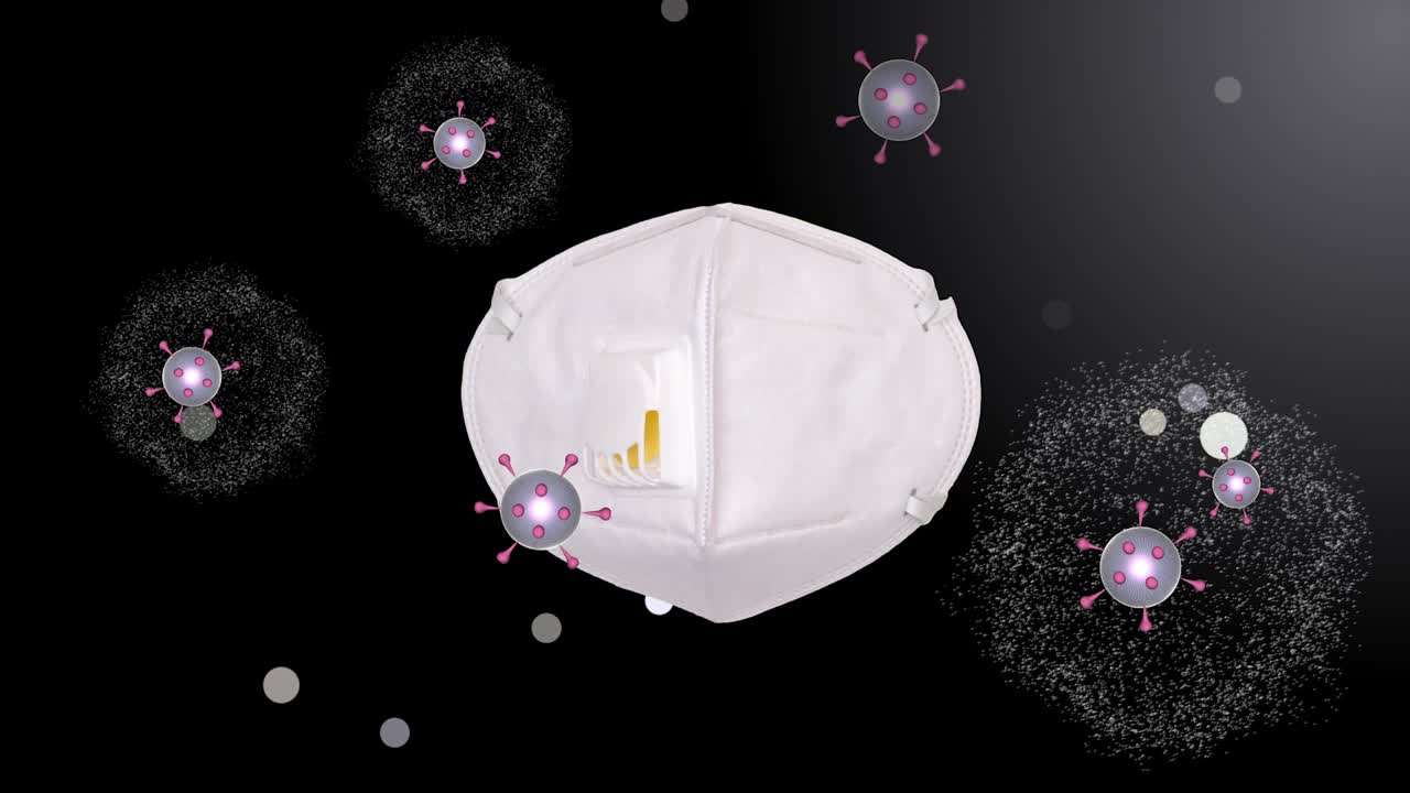 코로나19 바이러스 입자가 세제에 의해 파괴됩니다.