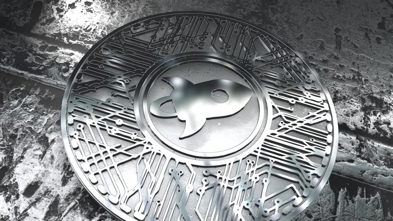 스타 코인 xlm 블록체인 암호화폐 알트코인 3d 렌더링