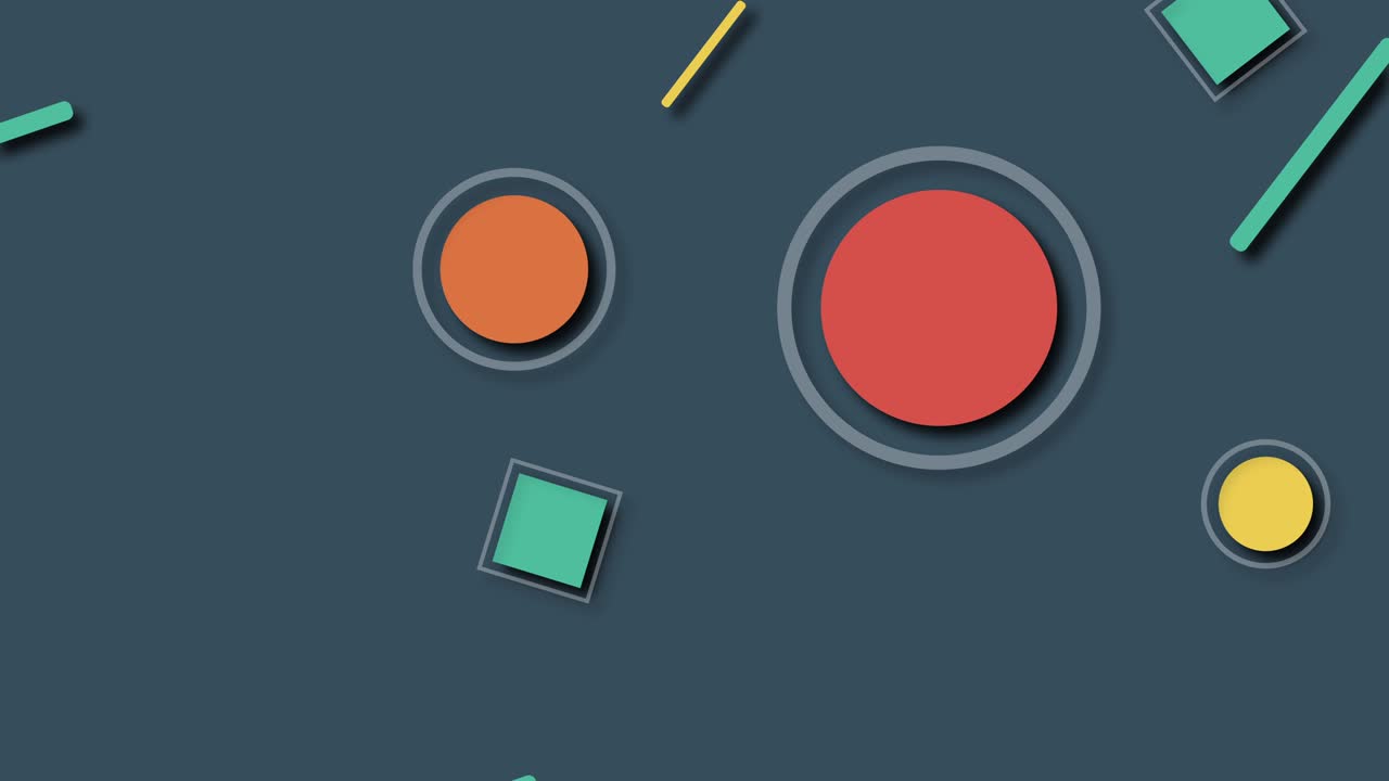 renderización 3d de diferentes formas coloridas. fondo geométrico generado por computadora