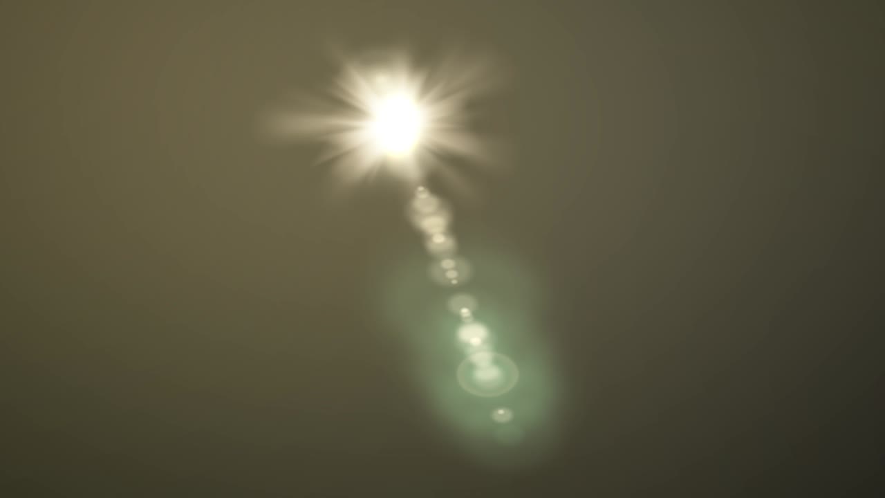 박이는 렌즈의 움직임 빛의 박임 빛의 누출