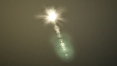 movimiento de la lente parpadeante destello de la luz en la fuga de luz