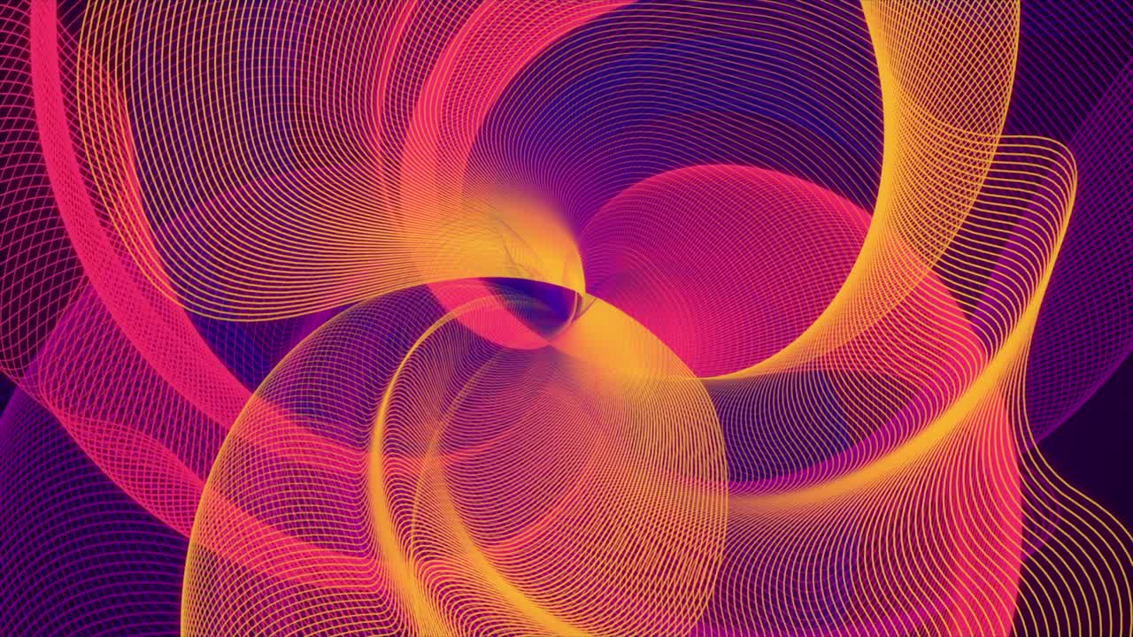 Insanely Beautiful Colored Psychedelic Trippy Radio Waves Relaxing Background Loop 4K Video