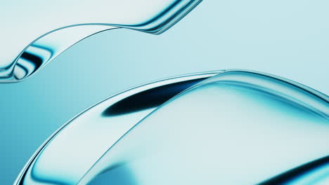 abstract blue gradient glass background with smooth transitions of color, 3d rendering.