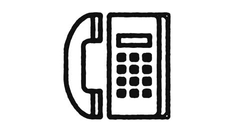 call center icon animation footage & alpha channel