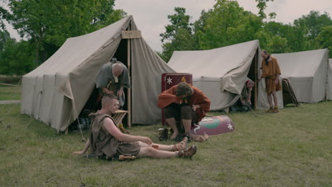 roman camp reenactment