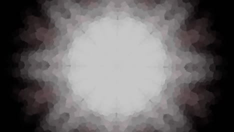 fondo caleidoscópico con textura de cristal negro y blanco