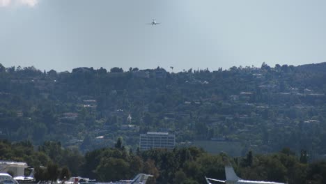 jet airplane landing at airport