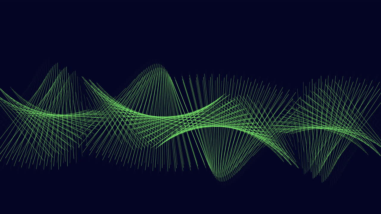 líneas geométricas futuristas y abstractas en el espacio oscuro