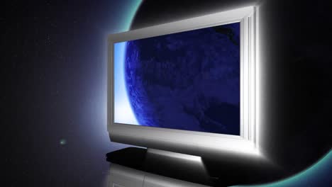 el globo en la televisión lcd 2
