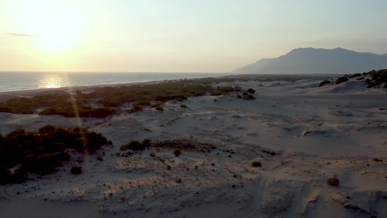 Sunset over Coastal Sand Dunes