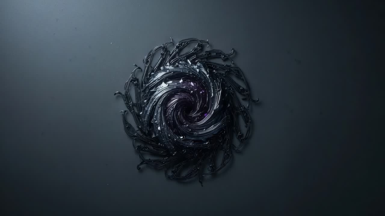 Abstract Dark Swirl Design